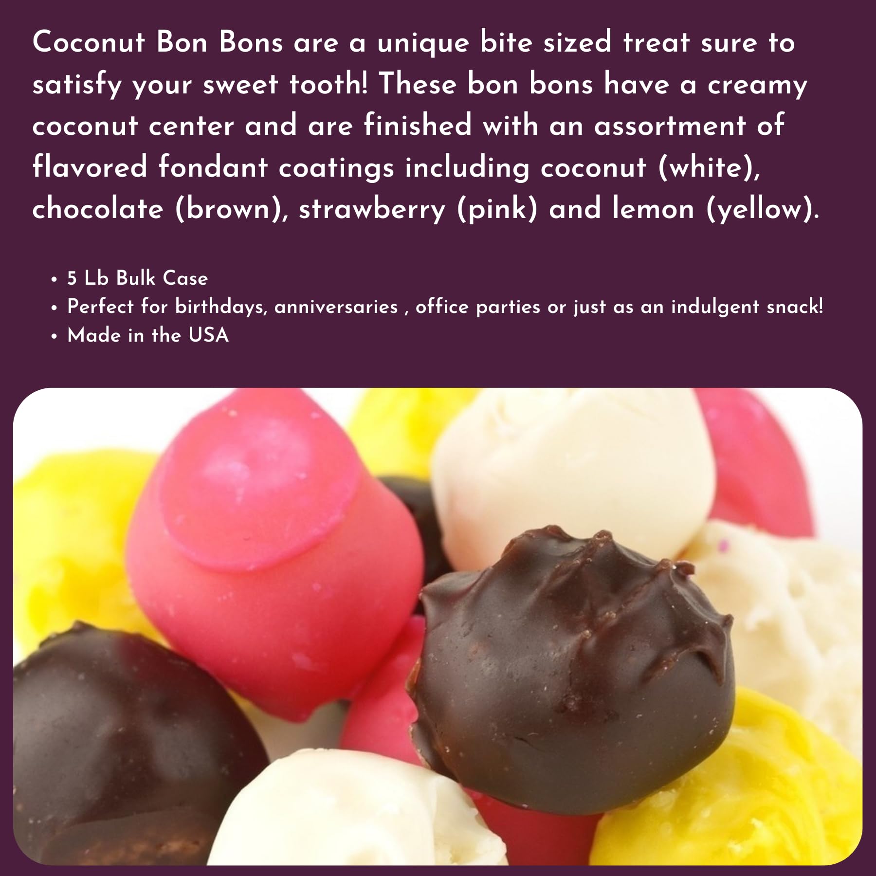 Coconut Bon Bons - 5 Lb