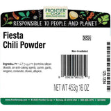 Frontier Chili Powder Blend, Fiesta, 16 Ounce Bag