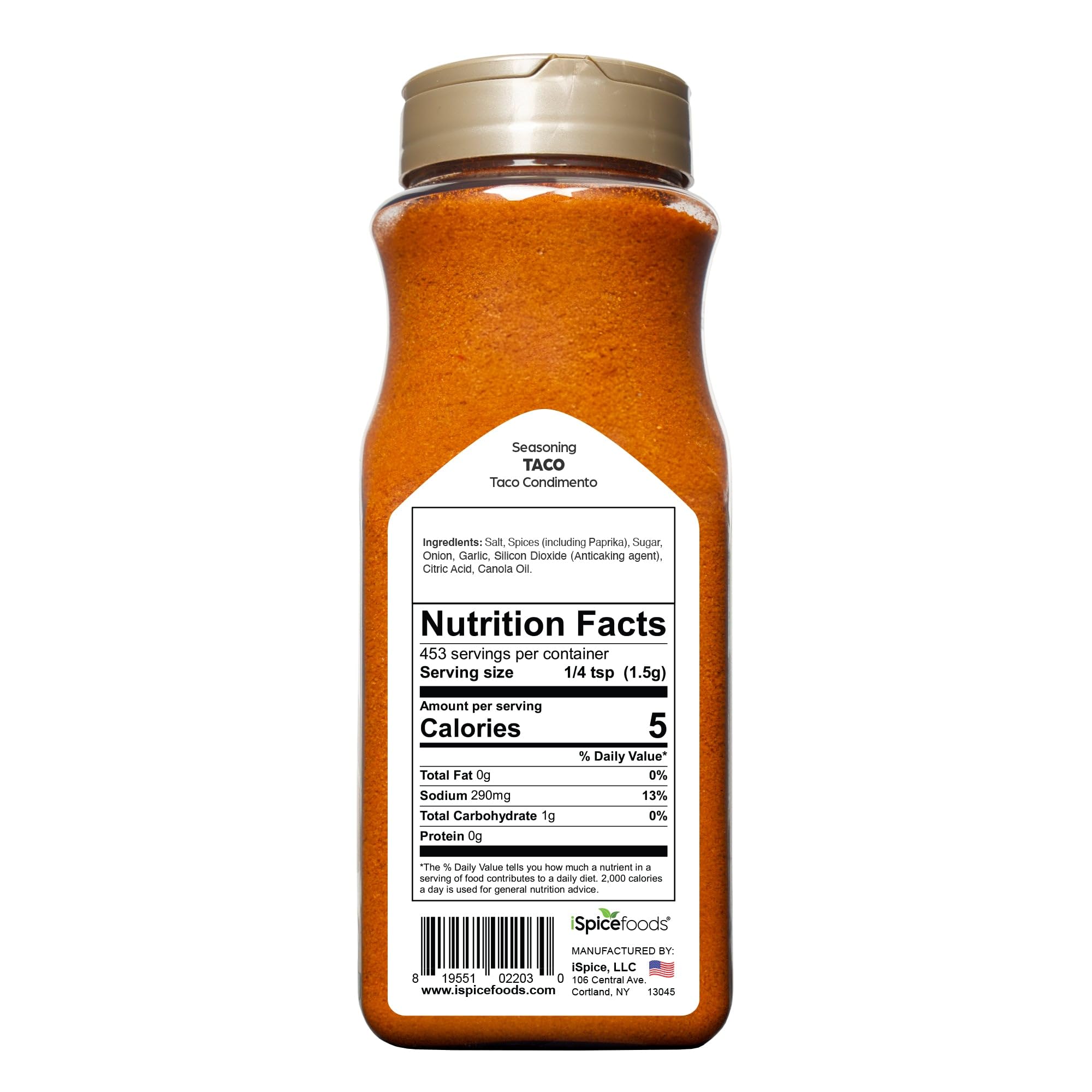 iSpice | Taco Seasoning | 24 oz | Bulk Size | Mixed Spices & Seasonings | Kosher