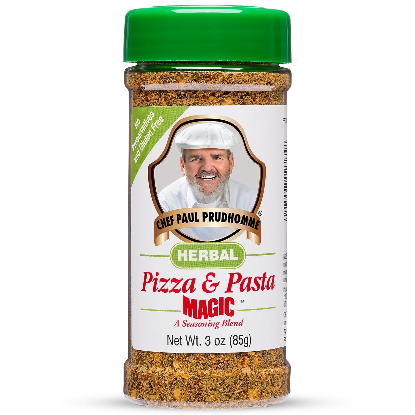 Chef Paul Prudhomme's Herbal Pizza and Pasta Magic Seasoning - Parmesan Cheese, Italian Herbs & Spices - No Salt & MSG-Free - Ideal for Pizza, Pasta