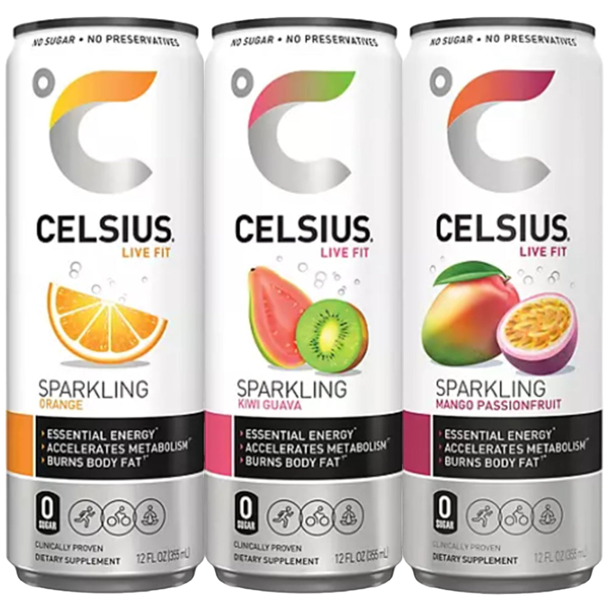 Celsius Essential Energy Sparkling Variety Pack (12 fl. oz., 6 pk.)