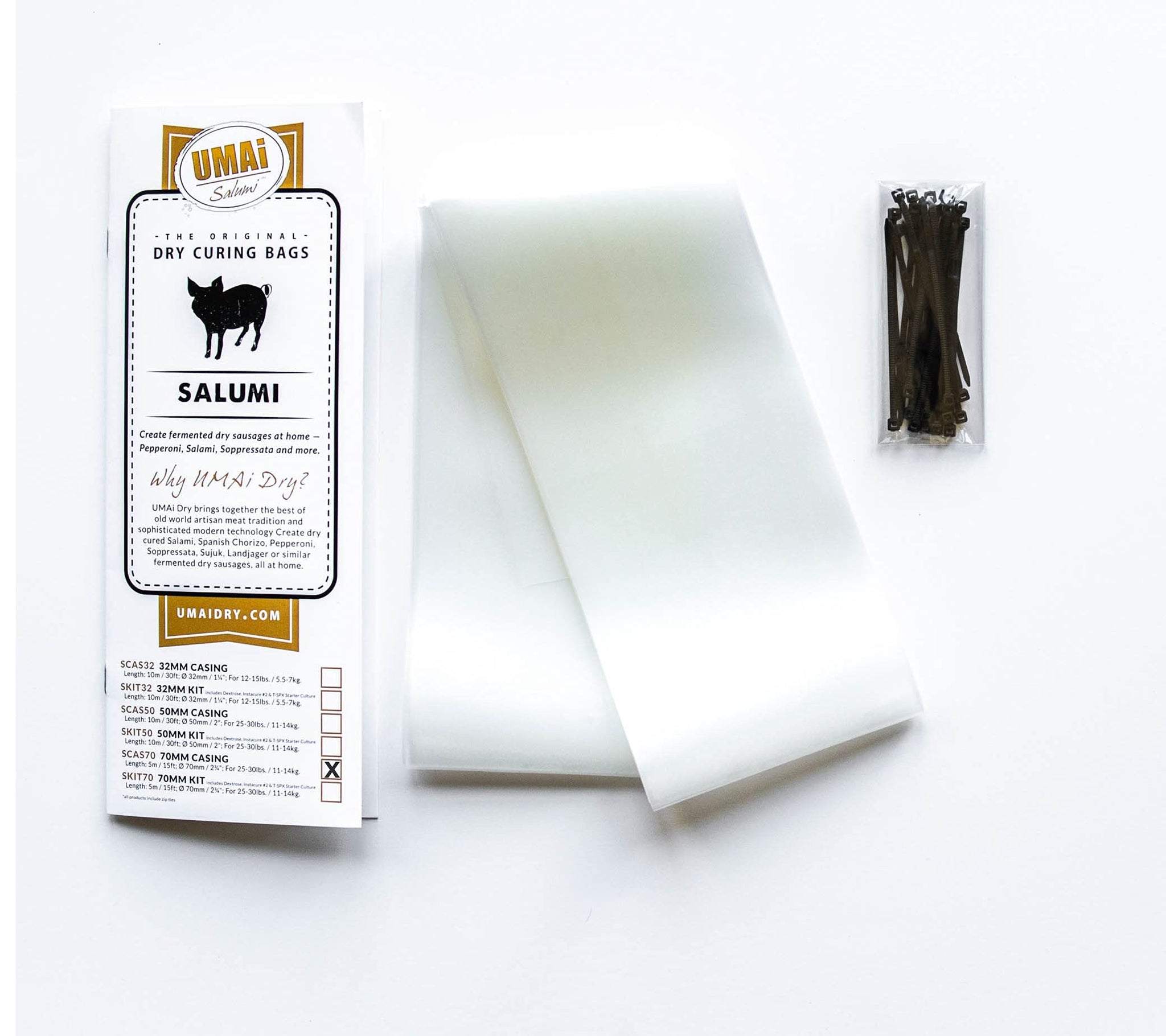 UMAi Dry Artisan Dry Sausage Kit - 70 mm (2 3/4")