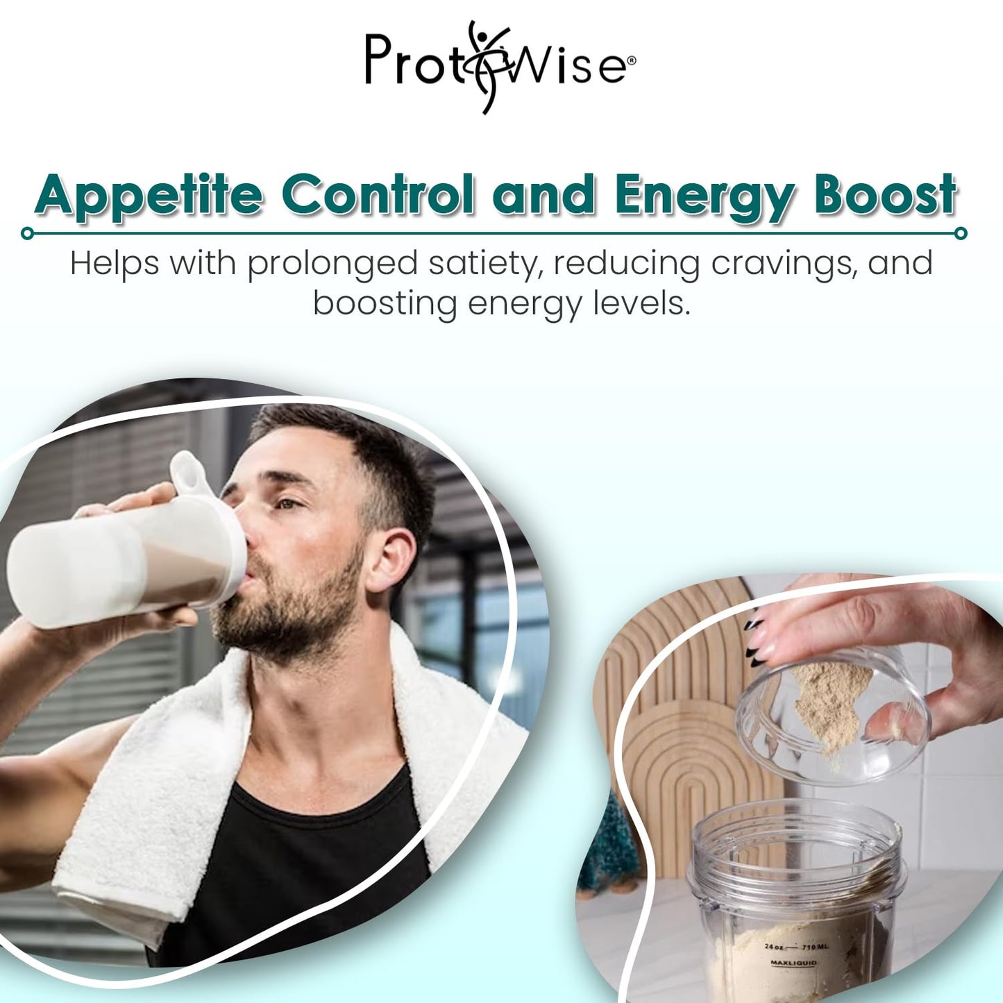 ProtiWise High Protein Shake & Pudding Mix | 15g Protein, Low Fat, Low Calorie, Low Sugar | Gluten Free KETO Diet | Meal Replacement for Hunger