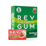 Rev Electrolyte Gum, Watermelon Lime, Sugar-Free with Essential Electrolytes, 6 Packs