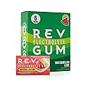 Rev Electrolyte Gum, Watermelon Lime, Sugar-Free with Essential Electrolytes, 6 Packs
