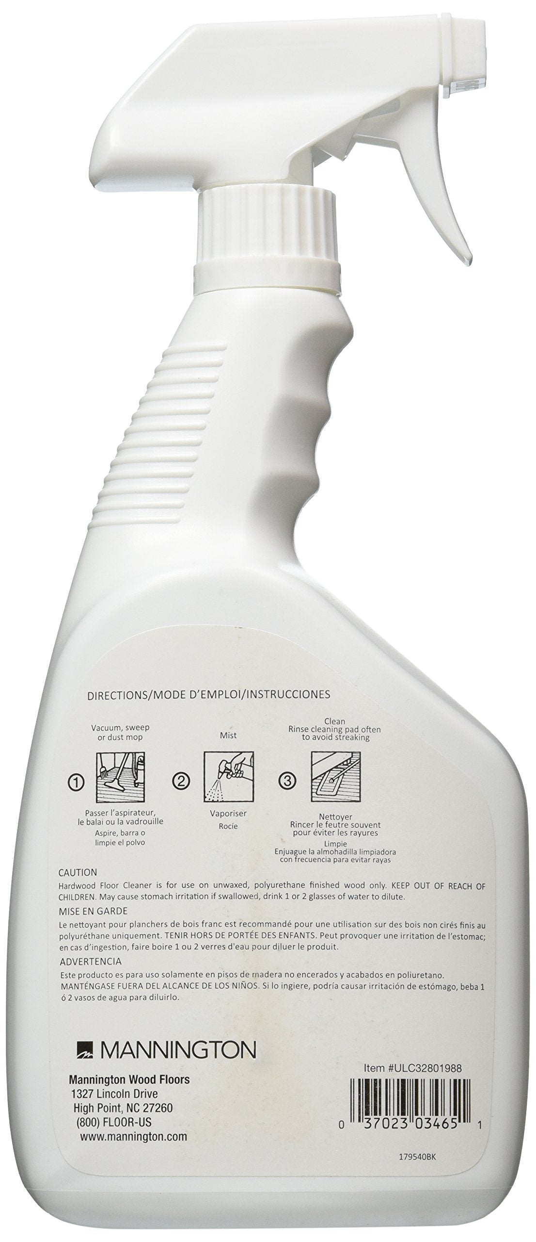Mannington Ultra Clean 32oz Spray Bottle