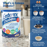 Enterex Diabetic Ready-to-Mix Nutritionally Complete Powder - No Added Sugar, Gluten Free, Vanilla Flavor, 400g (7 Servings)