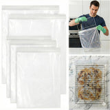 Oven Rack Cleaning Bags 5 Pack, No Scrub Reusable Leakproof Soaking Bags for Grill Grates, BBQ Racks, Stove Grates - Easy Soak & Rinse, No Cleaner