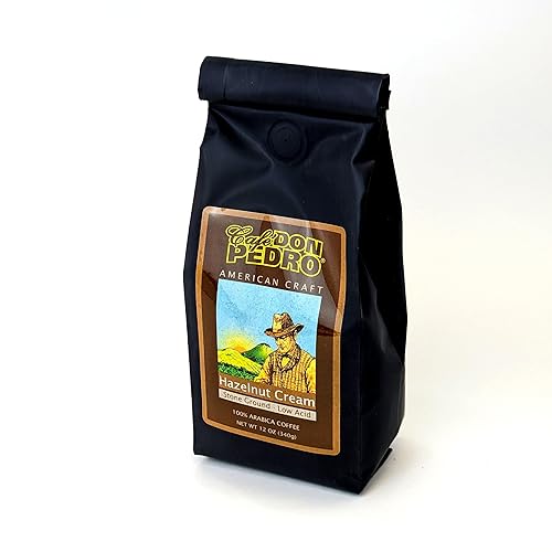 Cafe Don Pedro Hazelnut Cream Medium Roast Low-Acid Coffee, One 12 oz Bag