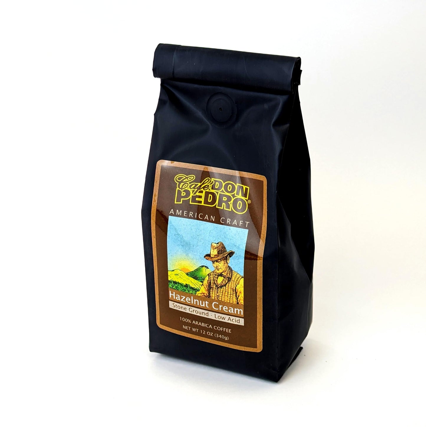 Cafe Don Pedro Hazelnut Cream Medium Roast Low-Acid Coffee, One 12 oz Bag