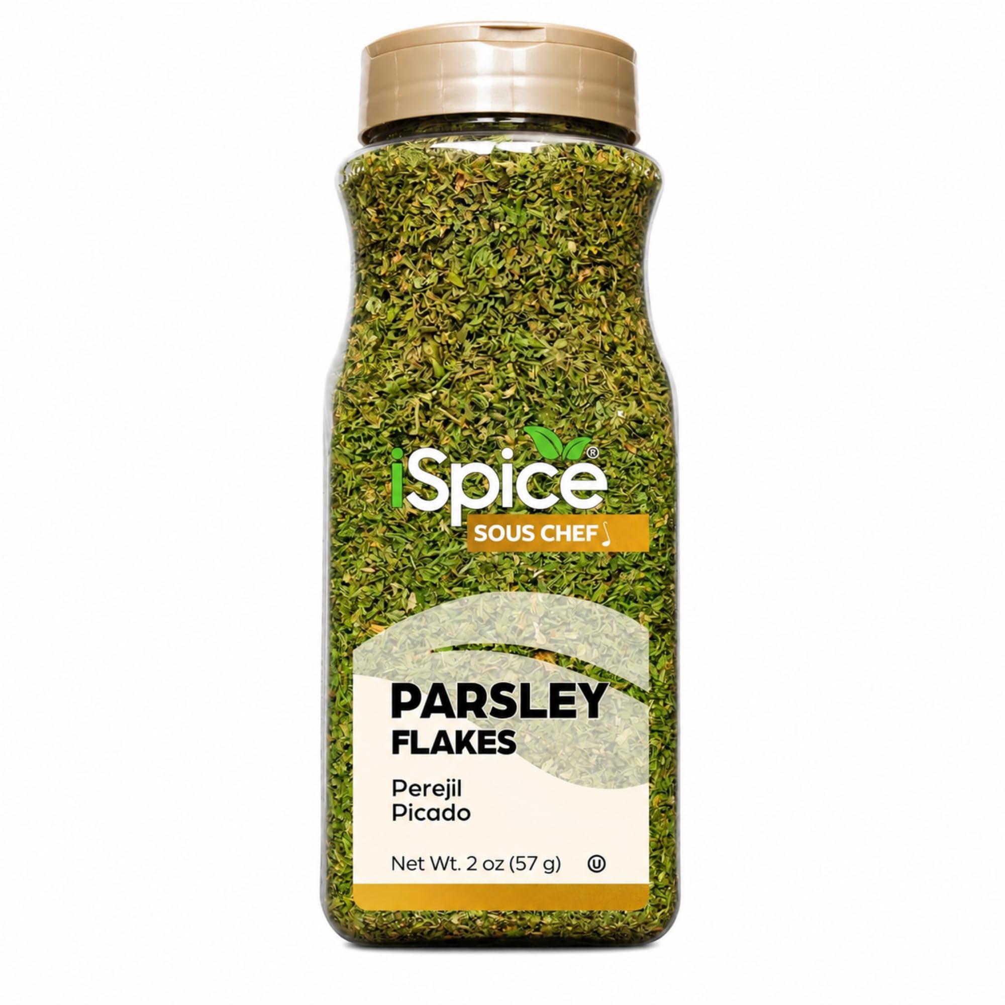 iSpice - Dried Curly Parsley | Premium Kosher Herb | Bulk Size | Parsley Curly Flakes (2 OZ)