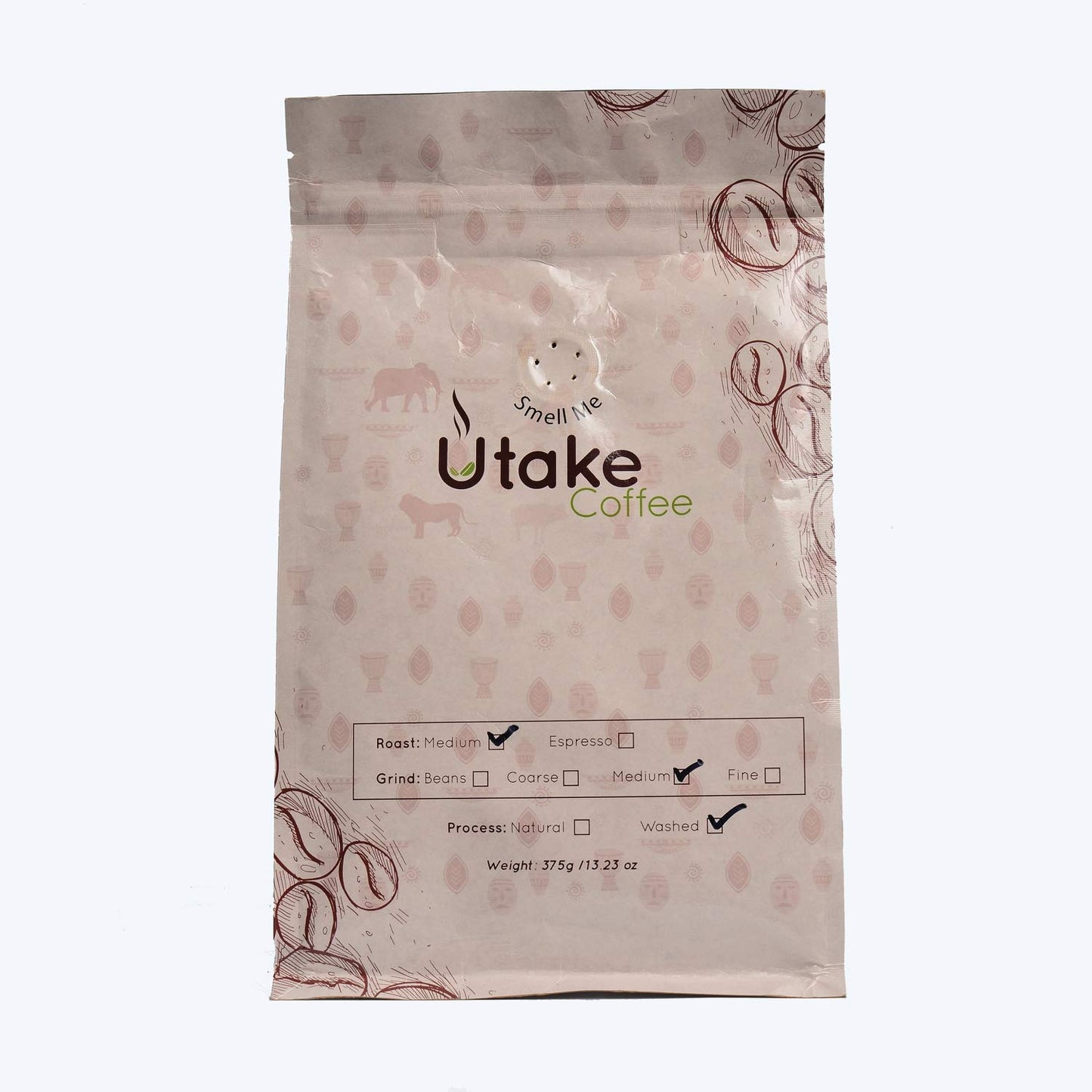 Kenya AA Coffee. Single Origin, Fair Trade Ground Coffee. Small Batch, Medium Roast Coffee packed in 13.23-Ounce (375grams) Resealable Valve Bag by
