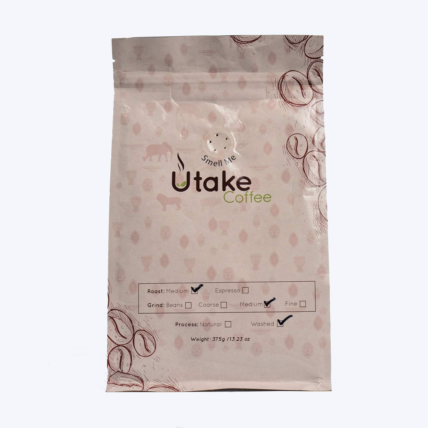 Kenya AA Coffee. Single Origin, Fair Trade Ground Coffee. Small Batch, Medium Roast Coffee packed in 13.23-Ounce (375grams) Resealable Valve Bag by