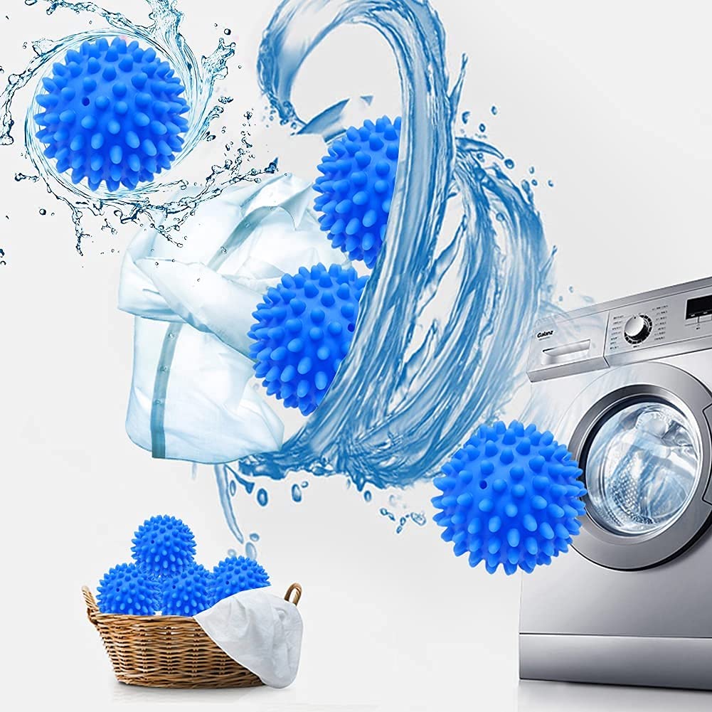 WHATON Pack of 6 Dryer Balls, Tumble Dryer Balls, Tumble Dryer Balls, Reusable Tumble Dryer Balls Underwear
