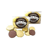 Vermont Nut Free Chocolates Milk Chocolate Coin Chest (2-Pack - 12 coins per pack), Nut-free, Egg-free, Kosher