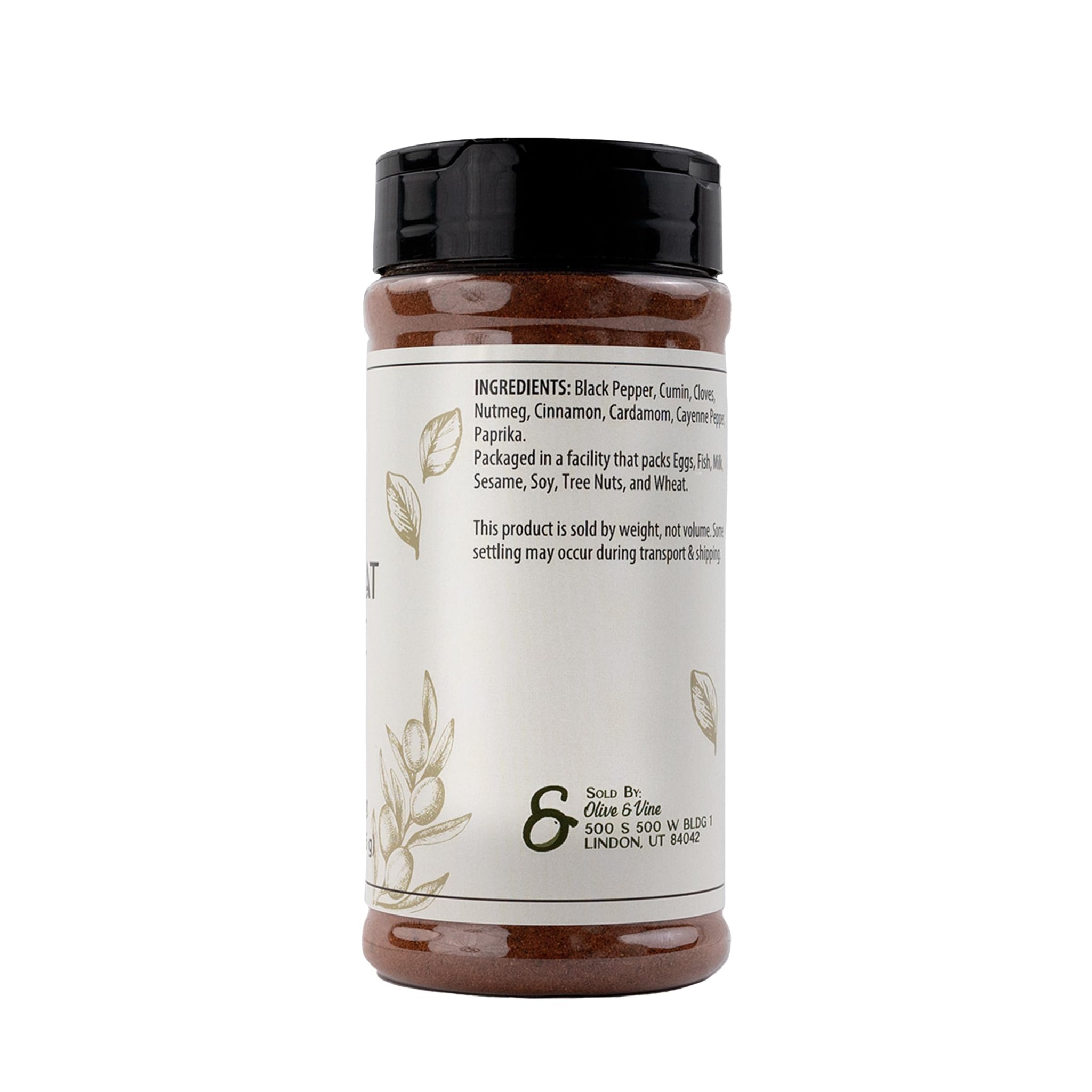 Olive & Vine Baharat Spice, Warm & Aromatic, For Middle Eastern Dishes, Rich Tradition, Authentic Taste, For Global Recipes (8 Ounce)