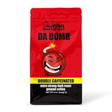 Java Factory High Caffeine Ground Coffee, Da Bomb Dark Roast, Double Caffeinated for a Bold, Strong Brew, 12 Ounce Bag, Perfect for French Press