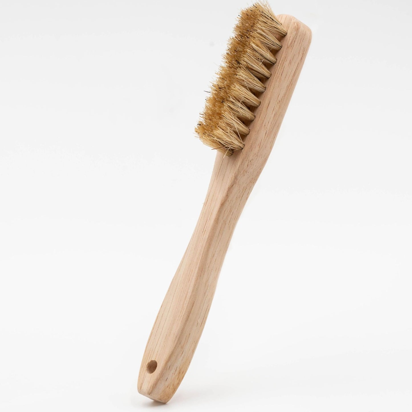 DadMode Laundry Stain Brush - Removes 25% More Stains - Beechwood Laundry Brush with Boar’s Hair Bristles - Ergonomic Handle for Clothes, Kids Messes