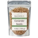 Coriander Seeds Whole, 5.3oz, Cilantra, Coriander for Cooking, Pickling Spice, Canning, Biltong, Cornbeef Brisket, Corriander Tea, AKA Dhania