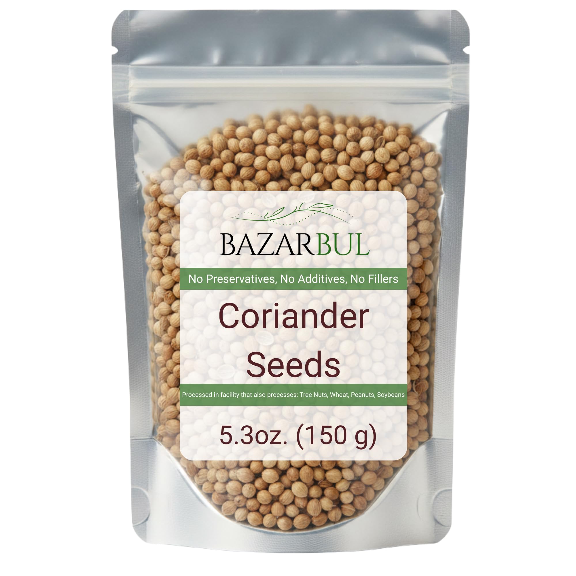 Coriander Seeds Whole, 5.3oz, Cilantra, Coriander for Cooking, Pickling Spice, Canning, Biltong, Cornbeef Brisket, Corriander Tea, AKA Dhania