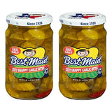 Best Maid Products - 24 Ounce Glass Jars Baby - Dill, Kosher, Hamburger Slices, Garlic Bites, Habanero Chips, & Xtreme Hot Pickles (2 Pack, Snappy