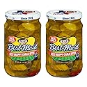 Best Maid Products - 24 Ounce Glass Jars Baby - Dill, Kosher, Hamburger Slices, Garlic Bites, Habanero Chips, & Xtreme Hot Pickles (2 Pack, Snappy