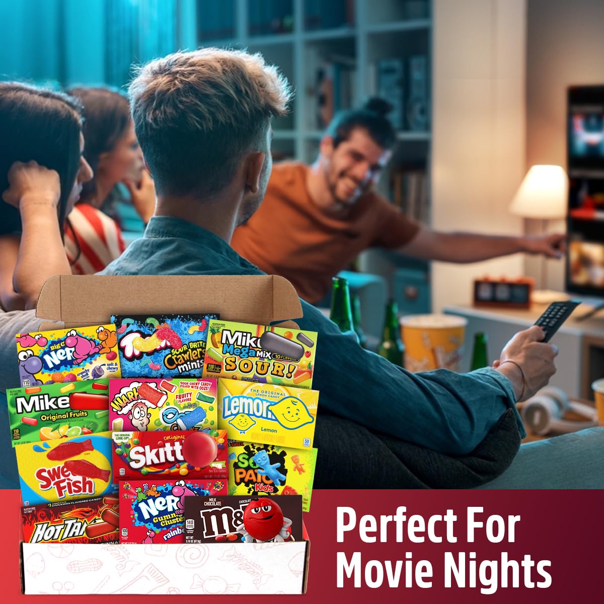 Movie Theater Candy Variety Pack - Easter Candy Box of Milk Chocolate, Hard Candy, Gummies and More,12 Count