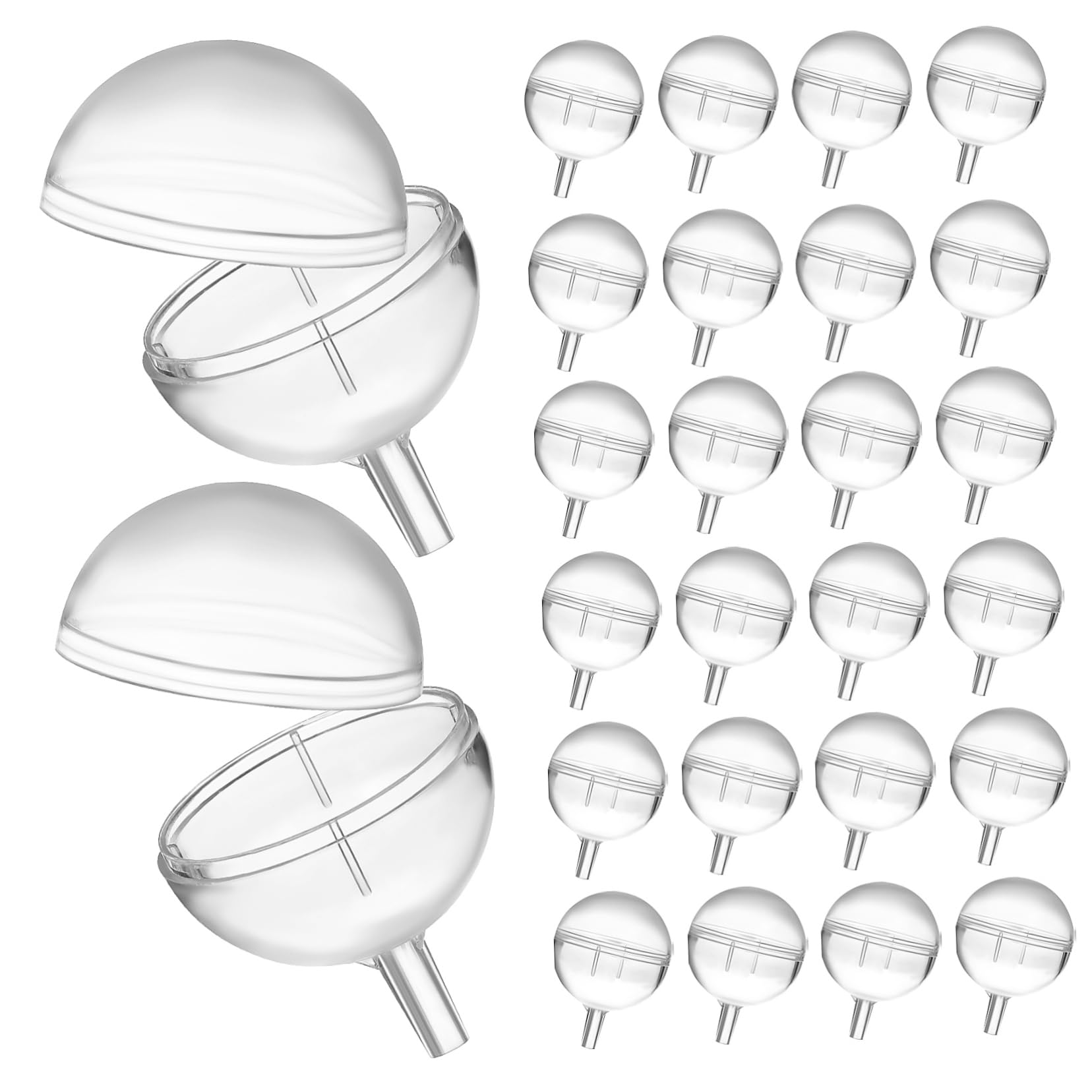 OSALADI 80Pcs Chocolate Bouquet Holders DIY Transparent Cups for Candy Bouquets Versatile Truffle Wrappers for Birthdays Valentine Day Abundant