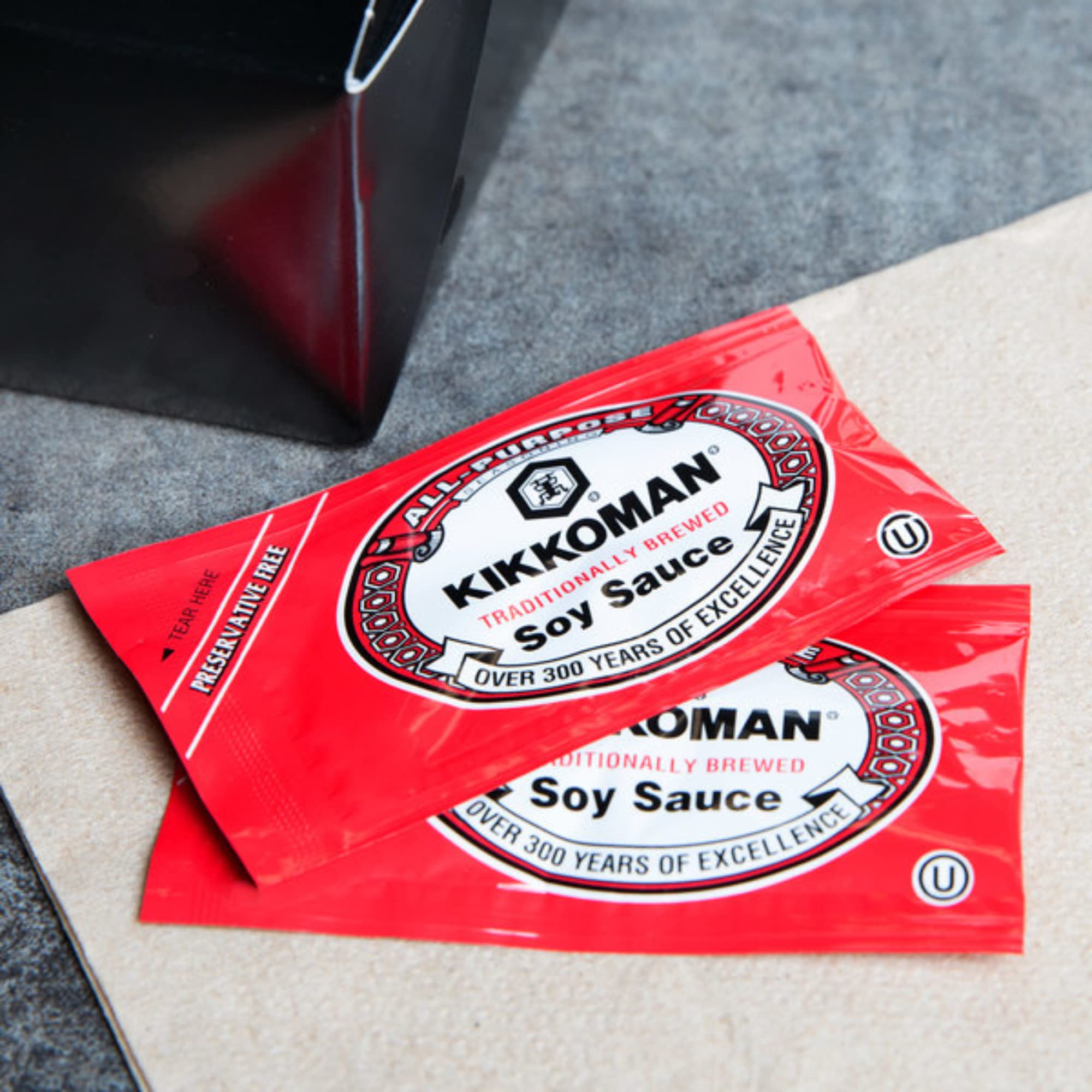 Kikkoman Soy Sauce Packets, Traditionally Brewed, 40-count
