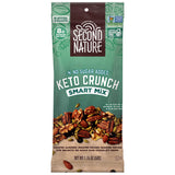 Second Nature Keto Crunch Smart Snack Mix, 1.75 oz Individual Packs (Pack of 12) - Keto Gluten Free Snack - No Sugar Added Dark Chocolaty Drops