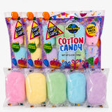 Lupy Lups! Cotton Candy Party Pack - Individually Wrapped Mini Bags, 0.5 oz Each - Perfect for Parties, Stockings & Piñatas - Assorted Flavors - Pack