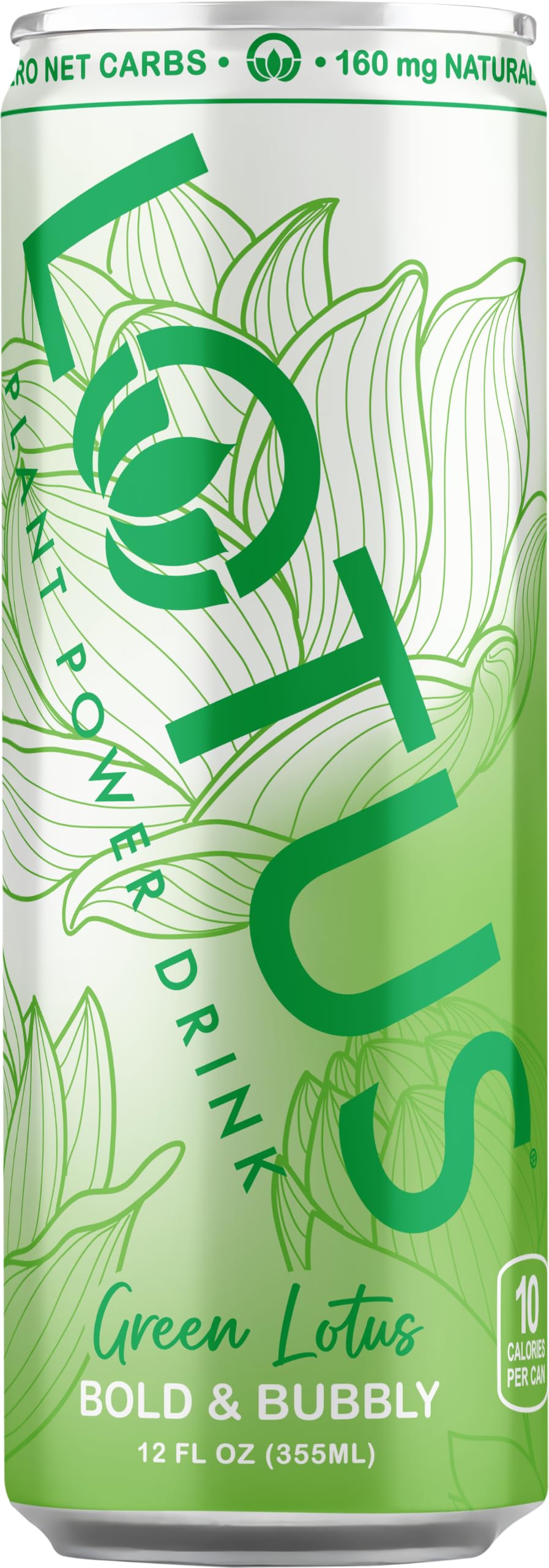 Green Lotus Watermelon Plant Power® Zero Sugar 160 mg, 12 Pack 12 oz Cans