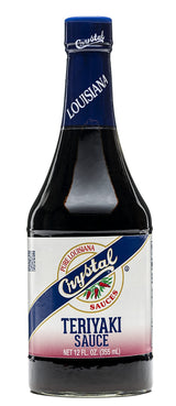 Crystal Louisiana's Teriyaki Sauce, 12 Ounce, Savory Flavor for Poultry, Shellfish, Beef, Great for Grilling, Baking or Smoking