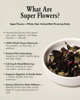 The-Qi Detox Tea Blend - 100% All Natural Dried Flowers & Loose Herbs for Cleanse & Wellness - Oolong Tea, Mulberry & Mint Leaves, Rose Petals