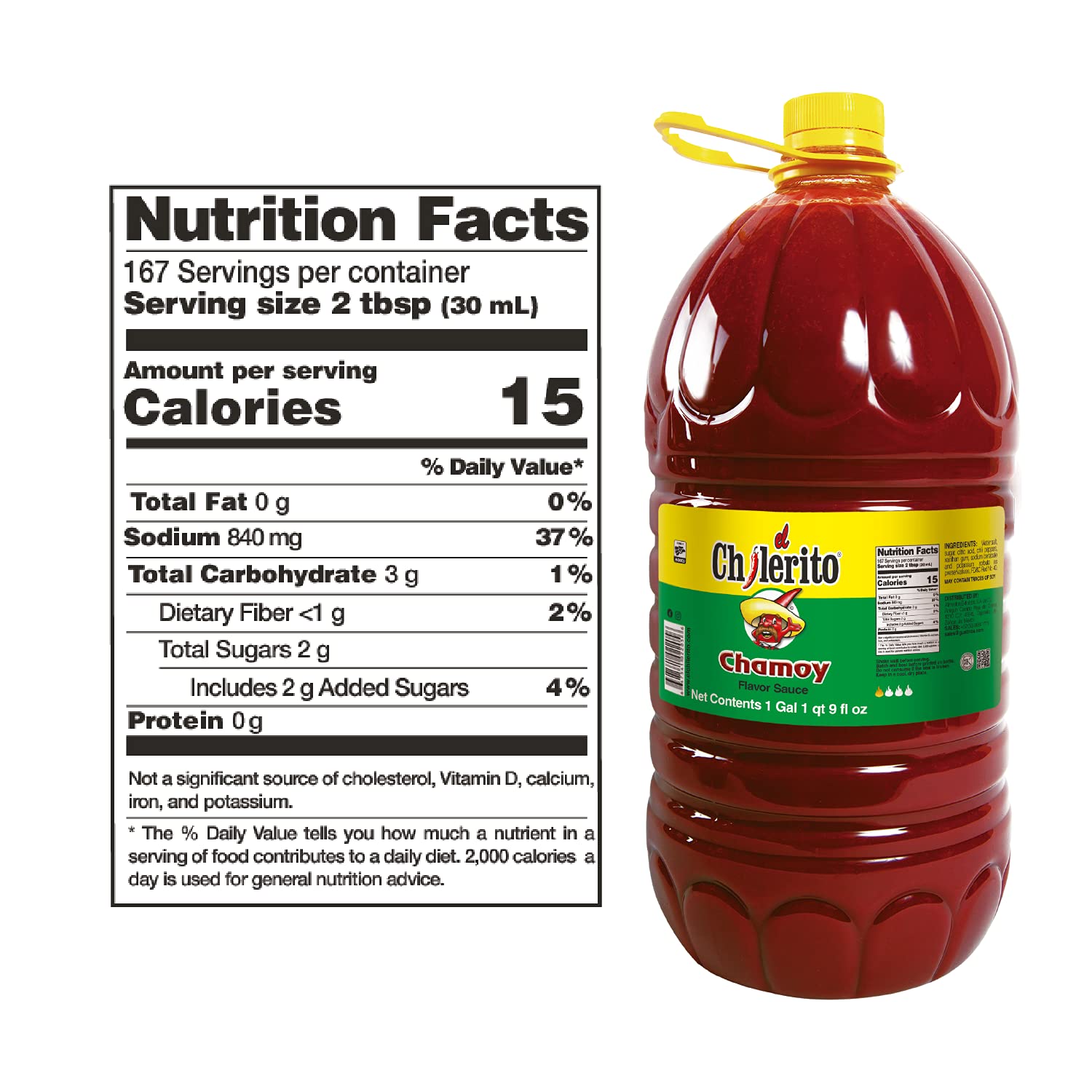 El Chilerito Chamoy Sauce 5L Jug - Authentic Mexican Flavor - Perfect for Snacks and Drinks