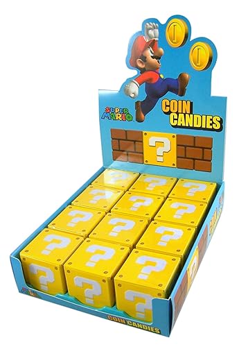 Nintendo Super Mario Bros. Coin Candies Display Box 12 Count