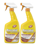 Rust-Aid Rust Remover Spray Gel for Bathroom Surfaces - Dissolves Tough Rust Stains on Contact - 22 oz (2 Pack) - Ilios Packaging