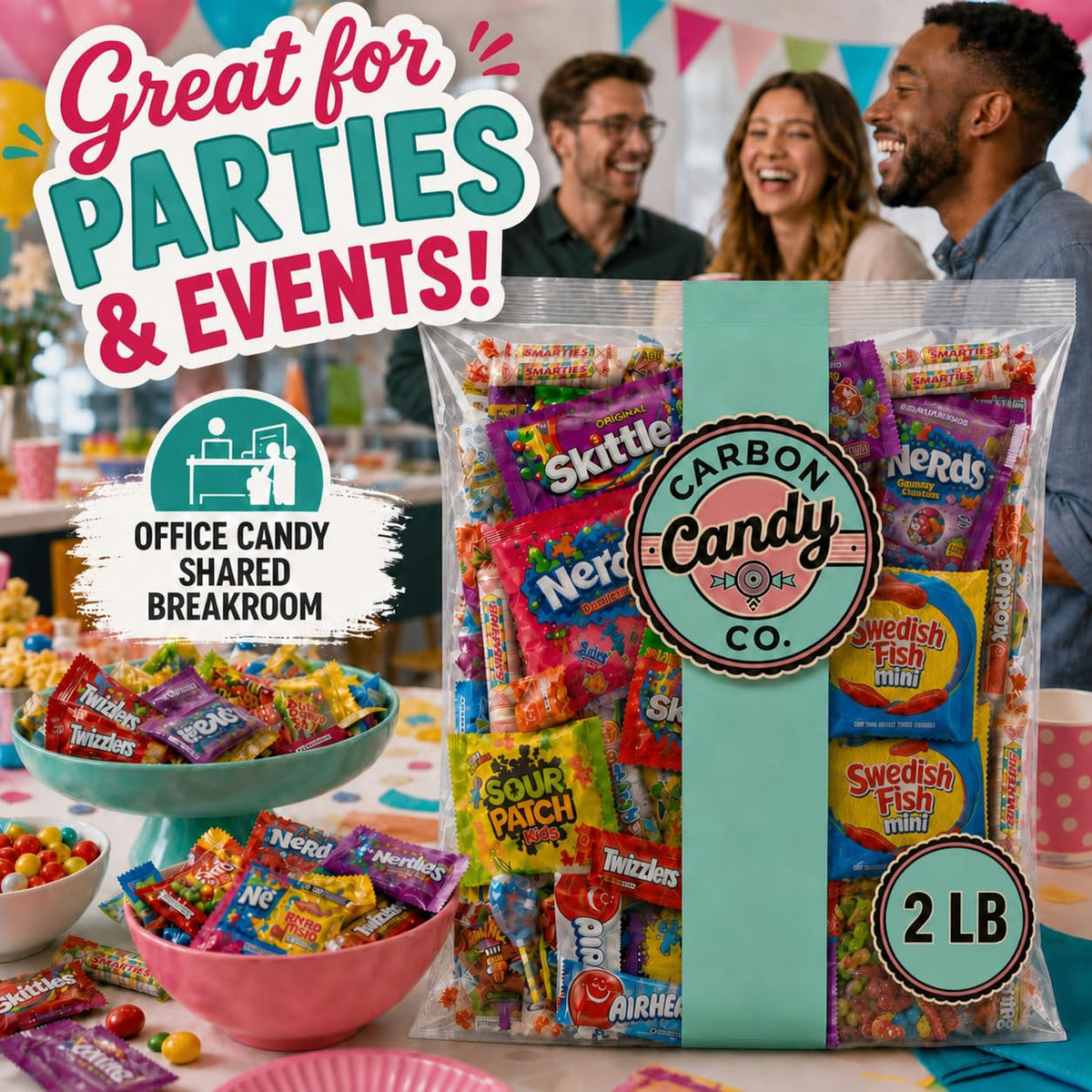 Pinata Candy Variety Pack - 2 Lb Assorted Mix, Pinata Stuffers for Kids