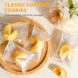 Soeos Fortune Cookies, Approx 48 Count, Vanilla Flavor, Fortune Cookies Individually Wrapped Bulk, Individually Packed Crisp Cookies with Fun