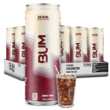 BUM Sugar-Free Energy Drink, Dr BUM - Lightly Carbonated & No Artificial Colors, Natural Caffeine & Citicoline for Energy & Focus, Brain Boost