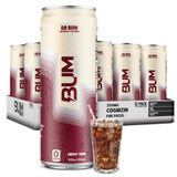 BUM Sugar-Free Energy Drink, Dr BUM - Lightly Carbonated & No Artificial Colors, Natural Caffeine & Citicoline for Energy & Focus, Brain Boost