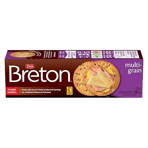 Breton Multigrain - Light and Crispy, Multigrain Crackers Made with a Delicious Blend of 15 Grains and Seeds 200g