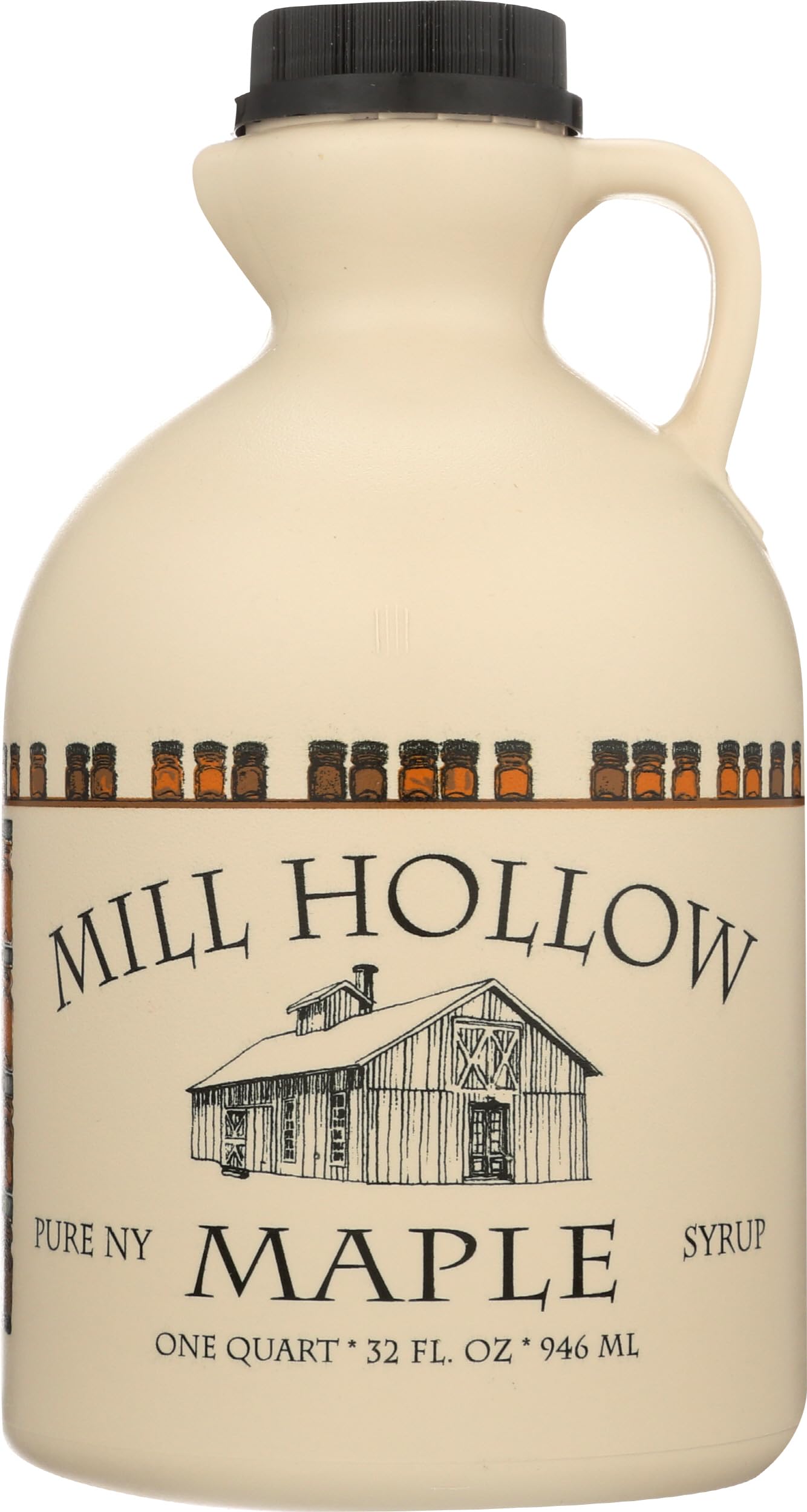Mill Hollow Maple Organic Very Dark Grade A Maple Syrup, 1 QT