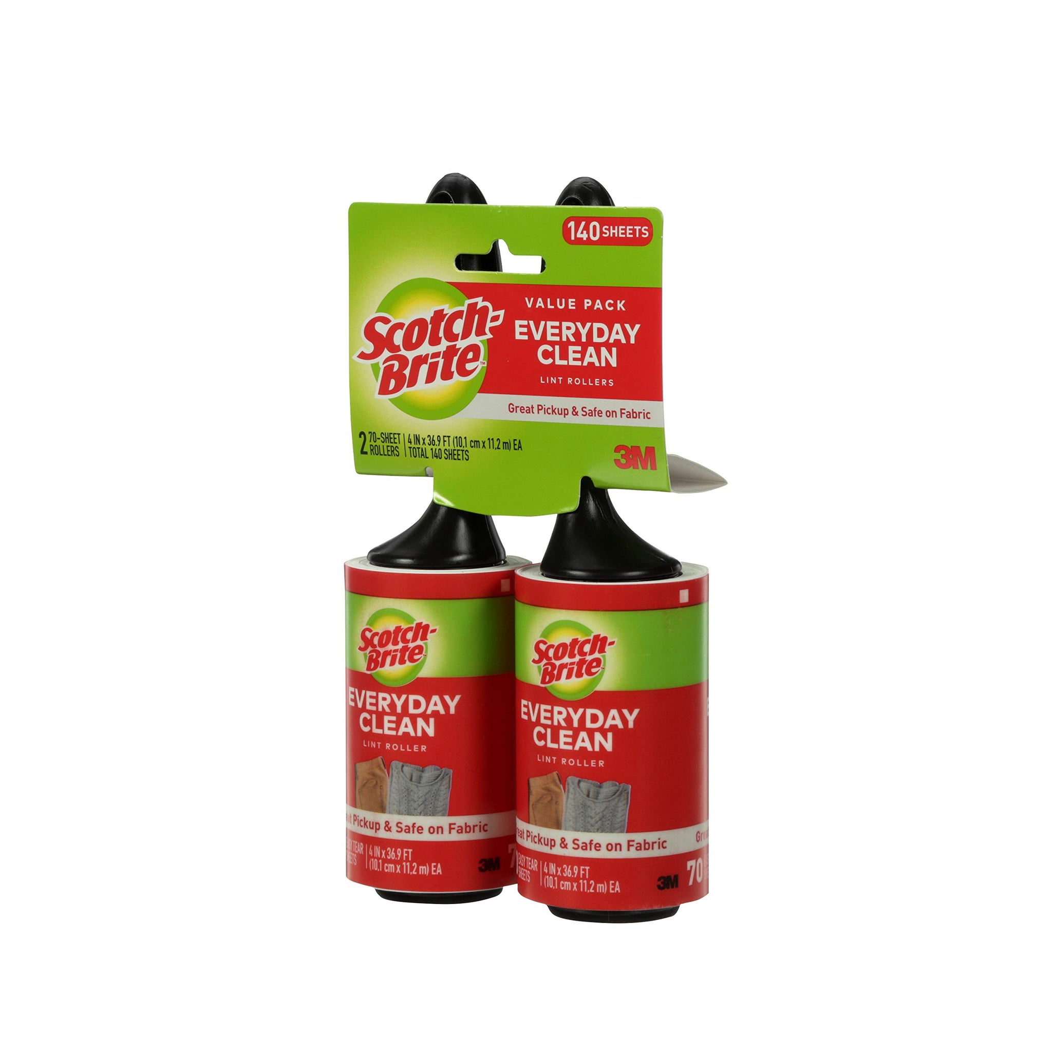 Scotch-Brite Twin Pack Lint Roller, 12 Rollers