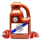 Crystal Louisiana's Pure Hot Sauce, Original - 1 Gallon (128 Fl Oz), Low Sodium, Low Fat, All Natural, Recipe Card Included - Authentic Cajun Flavor
