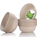Shimglim 18oz Disposable Sturdy Paper Bowls, Microwave-Safe, Compostable Heat Resistant Soup Bowl, Biodegradable Bagasse Hot Food Plates and Bowls