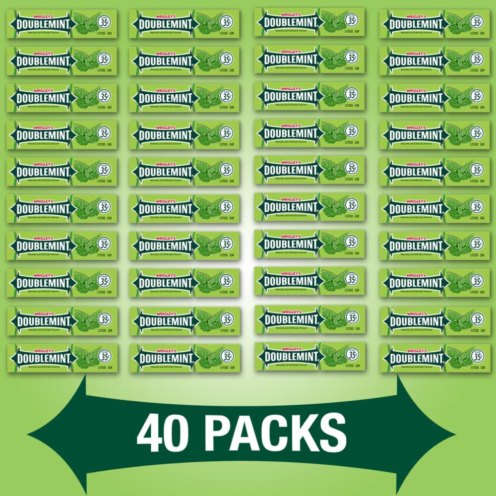 Wrigley's Doublemint Chewing Gum, 5-Piece Pack