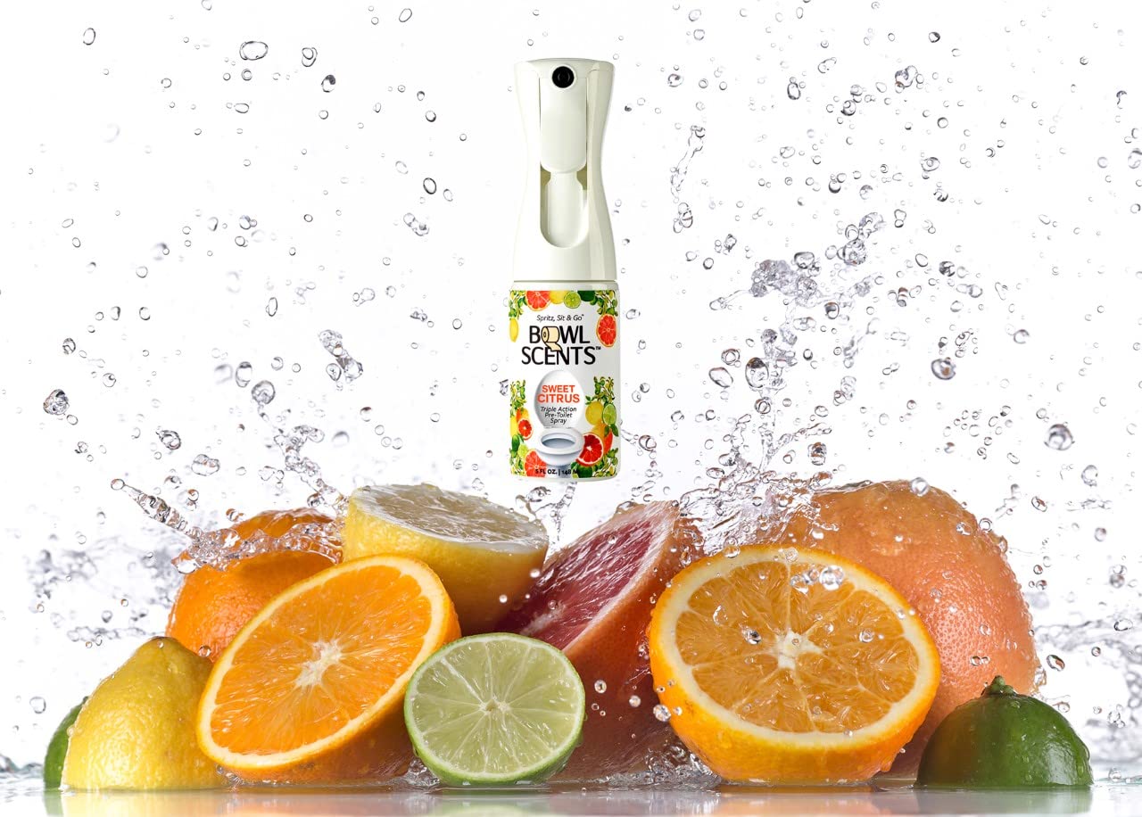 Bowl Scents Toilet Spray | 5 oz + Travel Unit | Prevents Nasty Poop Smell | Refillable and Made in USA
