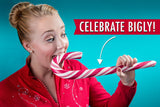 Giant Edible Candy Cane, Peppermint Flavored, 17.98 oz