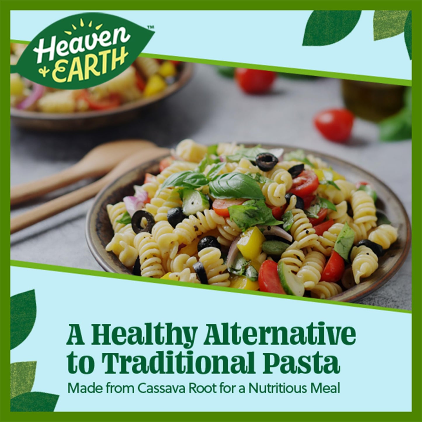 Heaven & Earth Grain Free Pasta, Cassava Fusilli Pasta, 8oz (3 Pack) | Paleo Pasta | Vegan | Certified Gluten Free | Kosher for Passover